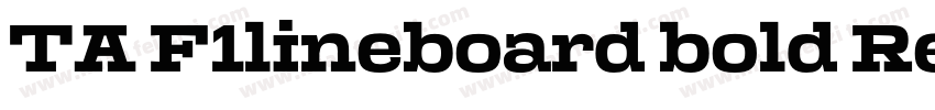 TA F1lineboard bold Regular字体转换